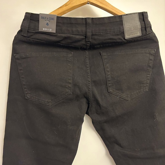 Only & Sons men’s skinny Jean in black distressed NWT - Picture 5 of 9